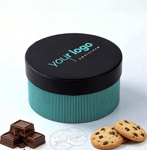 Cilindro de Papel Kraft Ecológico de Grado Alimenticio, Caja de Tubo de Papel Personalizada con Estampado en Caliente para Regalos de Panadería, Galletas, Dulces, Chocolates, Embalaje de Pasteles - Product Image 5