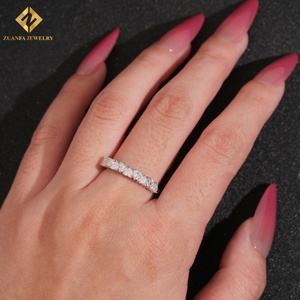 Bague de fiançailles en argent sterling 925 avec diamant moissanite taille cœur, bijoux de luxe, test de diamant positif GRA - Product Image 6