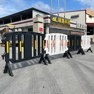 HDPE Blow Molding 1500 <b>Plastic</b> Barricade <b>Fence</b>, Crowd Control <b>Plastic</b> Safety <b>Fence</b> with Advertising Panel - Product Image 4