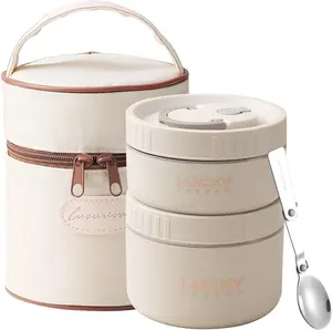 Lunch Box Set Insulated Lunch Container Stainless Steel Keep Warm Food Container With Bag