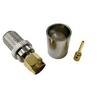 Connecteur RF mâle RP-SMA en cuivre pour câbles RG8 et RG213 de 400 MHz