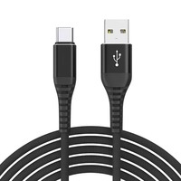 Kabel Tipe C Kepang, Kokoh, Tahan Lama, Anti Bengkok, Kabel Data Pengisian Daya, Kompatibel Dengan Perangkat Android, Smartphone Huawei Samsung