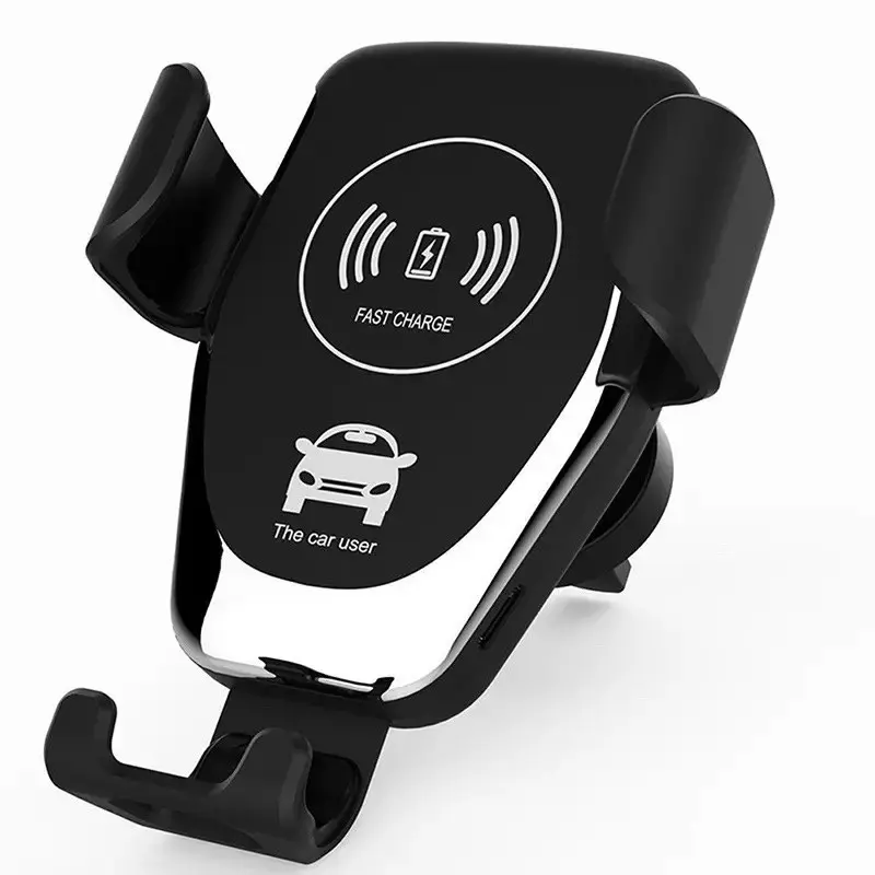 Suporte de telefone móvel sem fio para ventilação, carregador automotivo com base 10w qi, carregador rápido para samsung galaxy s10 s9 note 9