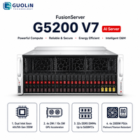 Harga Pabrik FusionServer G5200 V7 4U 28-Bay 3.5" HDD 4-GPU AI Deep Learning Inference Rack Server