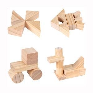 Blocchi di legno di pino grezzo solido naturale per <span class=keywords><strong>Puzzle</strong></span> che fanno blocchi fotografici artigianato e progetti fai da te - Product Image 3
