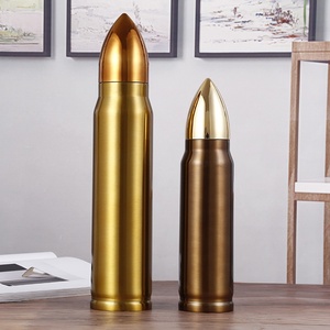 Sáng tạo Bullet Shaped 350ml thép không gỉ phích cup cá nhân cắm trại nước cup Quà Tặng bán buôn cannonball Vacuum Flask - Product Image 6