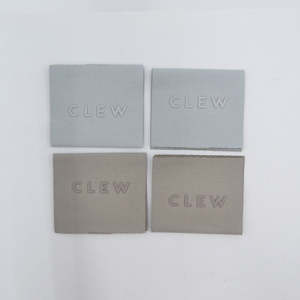 Tùy chỉnh Silicon Logo cho quần áo Silicone tag 3D dập nổi cao su Logo quần áo cổ áo nhãn dệt vải vải cổ nhãn - Product Image 5