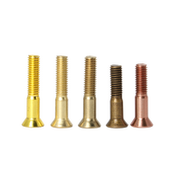 Vis de fixation dorées pour skateboard, écrous de kingpin, boulons d'axe blancs, en métal aluminium, pour double rocker adulte, portables