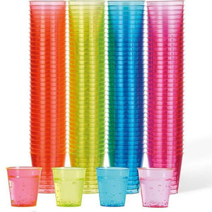 Venta al por mayor, vasos de licor pequeños gruesos y endurecidos con degustación de aviación coloridos desechables para actividades promocionales - Product Image 1