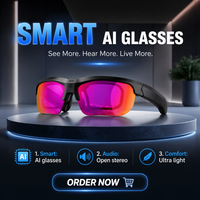 Gafas Inteligentes para Ciclismo al Aire Libre S100 con Lentes Polarizadas, Traductor de Voz con IA Integrado, Protección, Armazón Flexible TR90, para Correr y Conducir