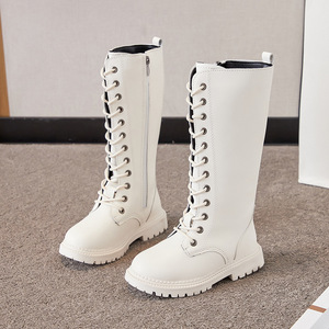 <span class=keywords><strong>Botas</strong></span> <span class=keywords><strong>de</strong></span> Invierno para <span class=keywords><strong>Niñas</strong></span>, Marca YH, Negras y <span class=keywords><strong>Blancas</strong></span>, Personalizadas, hasta la Rodilla, con Cordones, Cierre Lateral, Antideslizantes, Impermeables, <span class=keywords><strong>de</strong></span> Cuero, para OEM ODM - Product Image 2