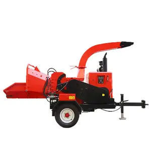 Farm Forest Machinery Wood Processor Log Branch Tree Leaf Mulcher Shredder Chipper Chipping Machine