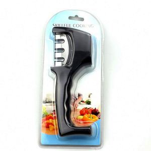 Wholesale Custom New Home Kitchen <b>Knife</b> <b>Sharpener</b> Ceramic Diamond Whetstone Three-stage Handheld Quick <b>Knife</b> <b>Sharpener</b> - Product Image 6