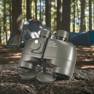 저조도 야간 투시경을 갖춘 고밀봉 방수 10X50 금속 쌍안경 야외 모험 나침반 망원경 - Product Image 5