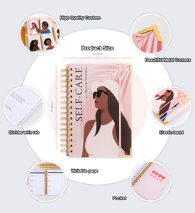 Agenda personnalisable 2026 avec couverture en PP, spirale et logo personnalisé, format A5, agenda mensuel et hebdomadaire, impression de carnet - Product Image 2