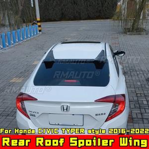 Aileron de toit CIVIC bleu foncé style TYPER, aileron arrière, kit carrosserie pour Honda CIVIC 10ème génération 2016-2022, accessoires auto - Product Image 2