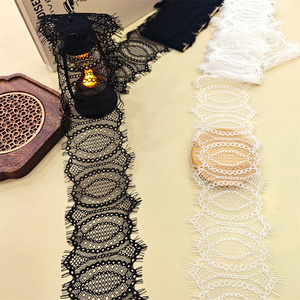Blanc et noir 9 cm dentelle étroite dentelle cils dentelle Voile dentelle est utilisé pour la décoration de vêtements bricolage sous-vêtements et accessoires de soutien-gorge - Product Image 5