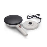 Crêpière Électrique Portable Blanche Antiadhésive pour Crêpes et Pancakes – Idéale pour le Petit-Déjeuner à Domicile