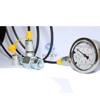 XZT Lot de 6 Testeurs Hydrauliques ORFS, Kit de Raccords Pivotants Hydrauliques pour Tests