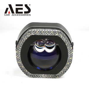 AES M8 2.5 "faro Led decorazione sudario 5D maschera Led faro auto APP RGB copertura di cristallo luce di benvenuto - Product Image 4