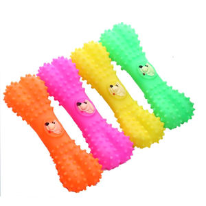 Giocattolo di masticazione del cane di squittio dell'osso di cane preferito durevole su ordinazione del <span class=keywords><strong>PVC</strong></span> - Product Image 1