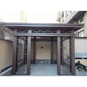 Pérgola eléctrica de fácil montaje Casa prefabricada Toldo Patio Motorizado Gazebo Techo Pergolux