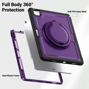Fonction d'empreintes digitales 360 rotatif pliable Kickstandfor <span class=keywords><strong>iPad</strong></span> 11th 2025 étui pour tablette pour <span class=keywords><strong>iPad</strong></span> Pro 13 étui pour AIR 11 10.<span class=keywords><strong>9</strong></span> - Product Image 6