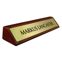 Plaques signalétiques en bois gravées en métal personnalisées Plaque signalétique de bureau personnalisée pour entreprise