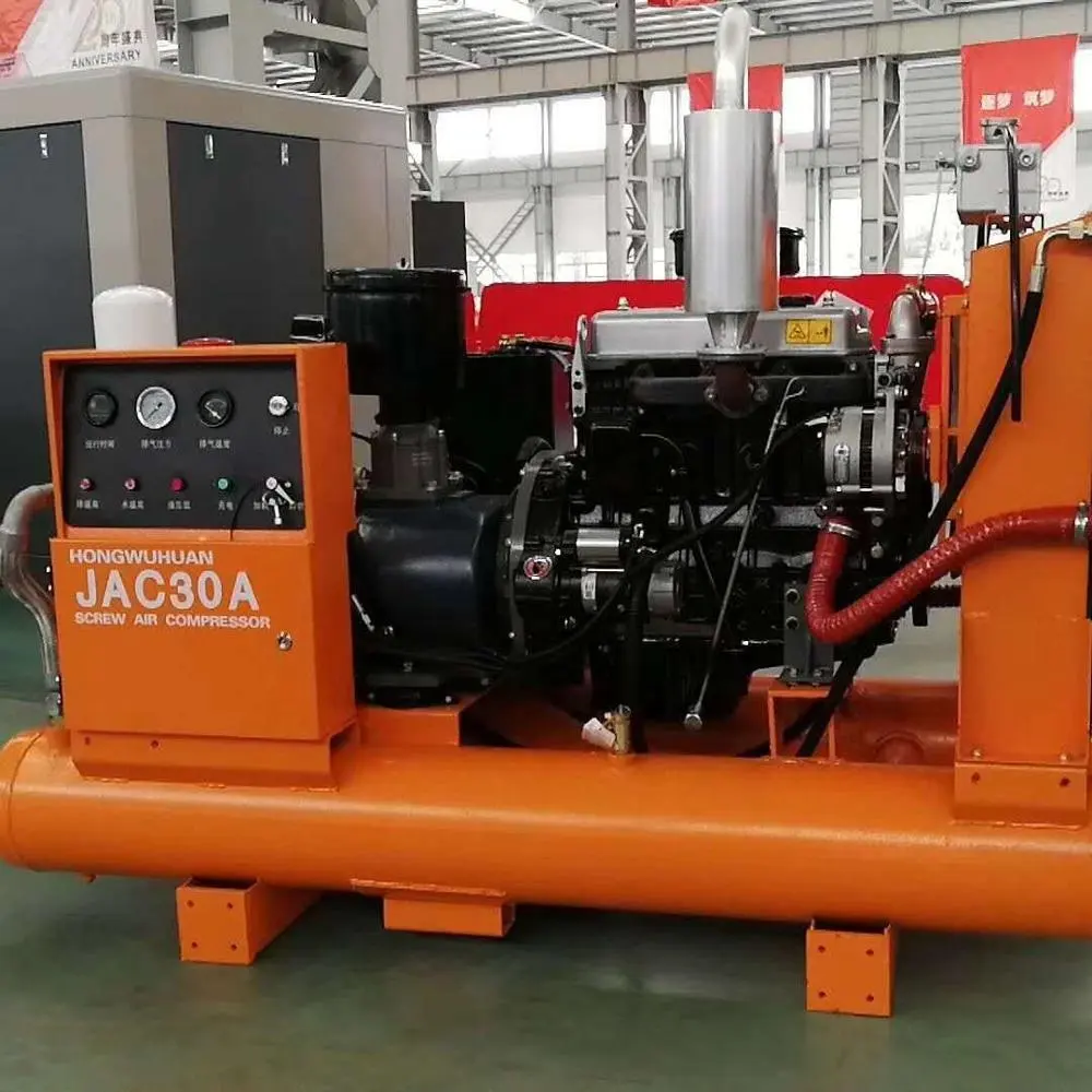 185cfm 8bar diesel air compressor compressor machine