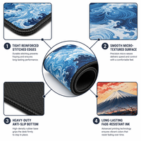 Tapis de souris vierges en caoutchouc blancs personnalisables en usine, toutes tailles, pour sublimation, matériau imprimable