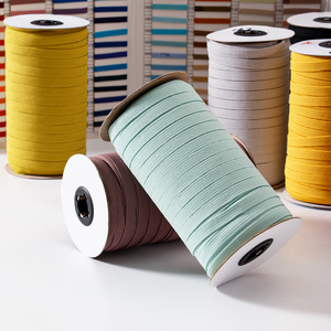 Nastro Elastico Bianco di Alta Qualità con Logo del Produttore, Fettuccia Piatta in Poliestere da 8mm, Tessuto Jacquard Ecologico, Campione Gratuito - Product Image 6