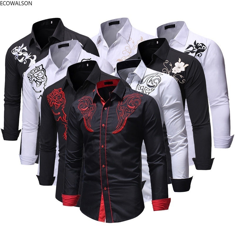 camisas vaqueras para hombre bordadas