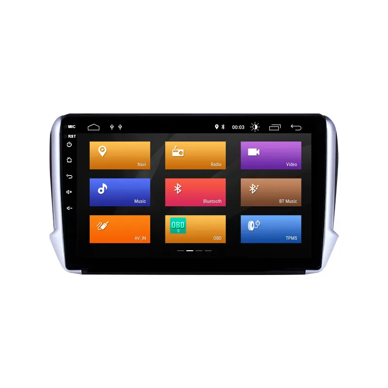 10.1 "Android 10カーDVD for Peugeot 2008 208 20142018カーGPSナビゲーションマルチメディアビデオプレーヤーオートラジオDVDヘッドユニットなし