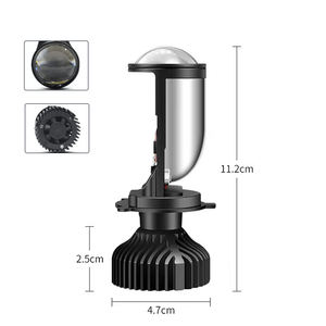 GVER Y6 fari Auto LED 30W Bi-Led lente per proiettore compatibile con Laser H1 H3 H4 9003 <span class=keywords><strong>HB2</strong></span> H19 H7 H18 H8 H11 accessori Auto - Product Image 3