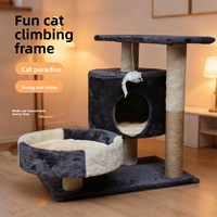 Meilleure vente 2026 : Arbre à chat en peluche avec griffoir, condo pour chat, hamac suspendu et structure d'escalade intérieure pour chat, vente en gros pour animaux de compagnie