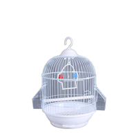 Cage à oiseaux suspendue moderne et simple en fer, motif solide, respirante et écologique pour oiseaux vivants (petite/moyenne taille)