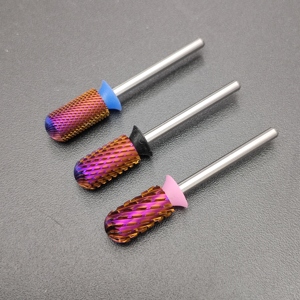 Fraise à ongles professionnelle en carbure de tungstène, 6,6 mm, 3XC 4XC, à pointe conique large et ronde, double sens, pour ponceuse à ongles électrique - Product Image 2