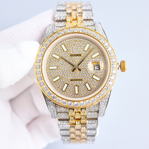 นาฬิกาผู้ชายประดับเพชร |   ดีไซน์สุดหรู, เพชรโมอิสซาไนต์ VVS, ระบบกลไกอัตโนมัติ & กันน้ำระดับพรีเมียม - Product Image 5