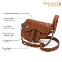 Sacs à main de mode en gros pour filles, mini sacoche bandoulière en cuir PU avec rabat et chaîne détachable, sac à rabat, approvisionnement en gros pour boutiques