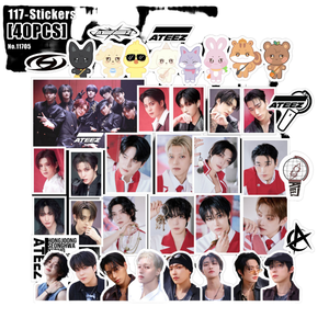 Venta al por Mayor de KPOP, 40 Piezas/Juego, Stray Kids, ATEEZ, TWICE, BABYMONSTER, KATSEYE, CORTIS, ZB1, Decoración Creativa para Equipaje, Resistente al Viento - Product Image 4