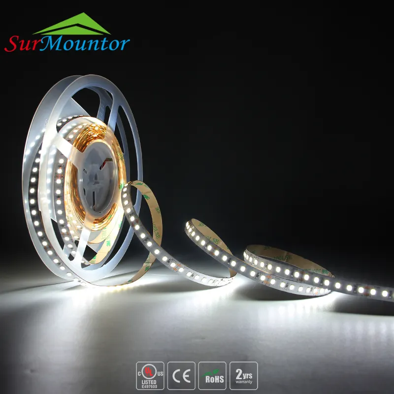 el rollo luces para led de tira 120LEDs/m 24V DC LED Strip 2835 Flexible LED Rope Light Factory