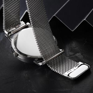 Nuevo Reloj de Pulsera de Cuarzo para Hombre, Estilo Ejecutivo, Correa de Hierro, Diseño Clásico y Creativo, con Calendario, Venta al por Mayor - Product Image 4