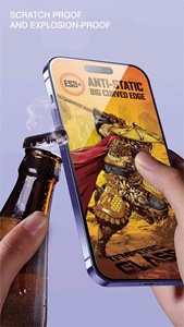 Protecteur d'écran en verre trempé de qualité AAA <span class=keywords><strong>Tiger</strong></span> pour <span class=keywords><strong>iPhone</strong></span> <span class=keywords><strong>12</strong></span> 13 <span class=keywords><strong>Pro</strong></span> <span class=keywords><strong>Max</strong></span> 14 Plus Super Dust-Proof ESD Static Proof Mobile Phone - Product Image 6