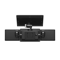 197 LED solaire sécurité jardin lumière télécommande PIR capteur de mouvement 3 tête Induction applique murale pour Garage Polycarbonate