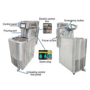 HNOC portátil de acero inoxidable pequeña máquina de fusión de chocolate Triple rueda temperamento de chocolate - Product Image 2