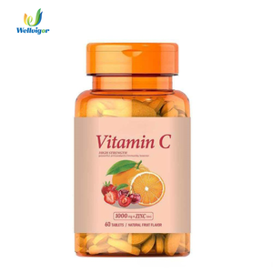 Comprimés de Vitamine C et de Zinc à Forte Absorption pour Adultes et Adolescents – Soutien Immunitaire et Beauté de la Peau – 60 Comprimés – Meilleures Ventes - Product Image 1