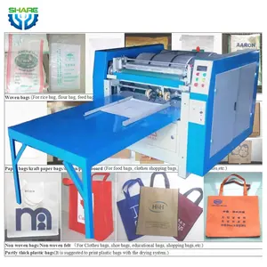 1-6 Color Offset Printing Non Woven Pp Nylon Plastic Juta Kraft Paper Bag Printing Machine Preço