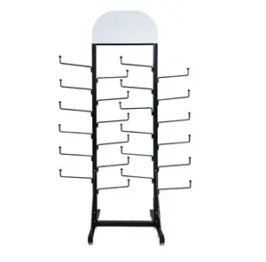 Flooring Retail 6 Tiers Metal Wig Holder Rack Braiding Hair Storage Display Stand Holds up to 24 Wigs