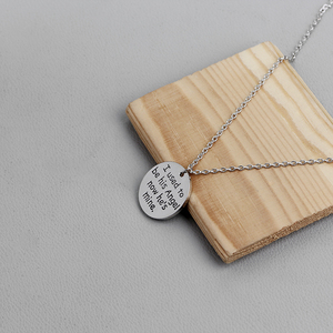 Collar con Colgante de Aleación de Zinc ZRM Fashion, Estilo Europeo y Americano, con la Frase 'Antes era su <span class=keywords><strong>ángel</strong></span>, ahora es mío, mi amor', Regalo para el Día del <span class=keywords><strong>Padre</strong></span> - Product Image 3