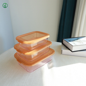 กล่องใส่อาหาร TYGLASS ทำจากแก้วบอโรซิลิเกต ฝาปิด PP ปิดสนิท ป้องกันการรั่วซึม ซ้อนกันได้ ใช้กับไมโครเวฟได้ ปลอดสาร BPA ขนาด 0.5-2 ลิตร - Product Image 3